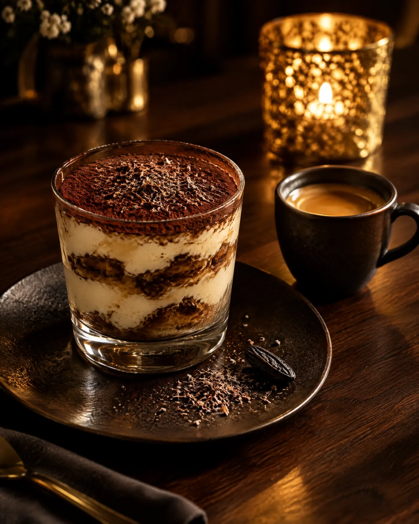 Tiramisu mit Tonkabohne im Glas